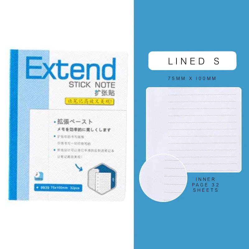 Extend Sticky Notes Lined Small