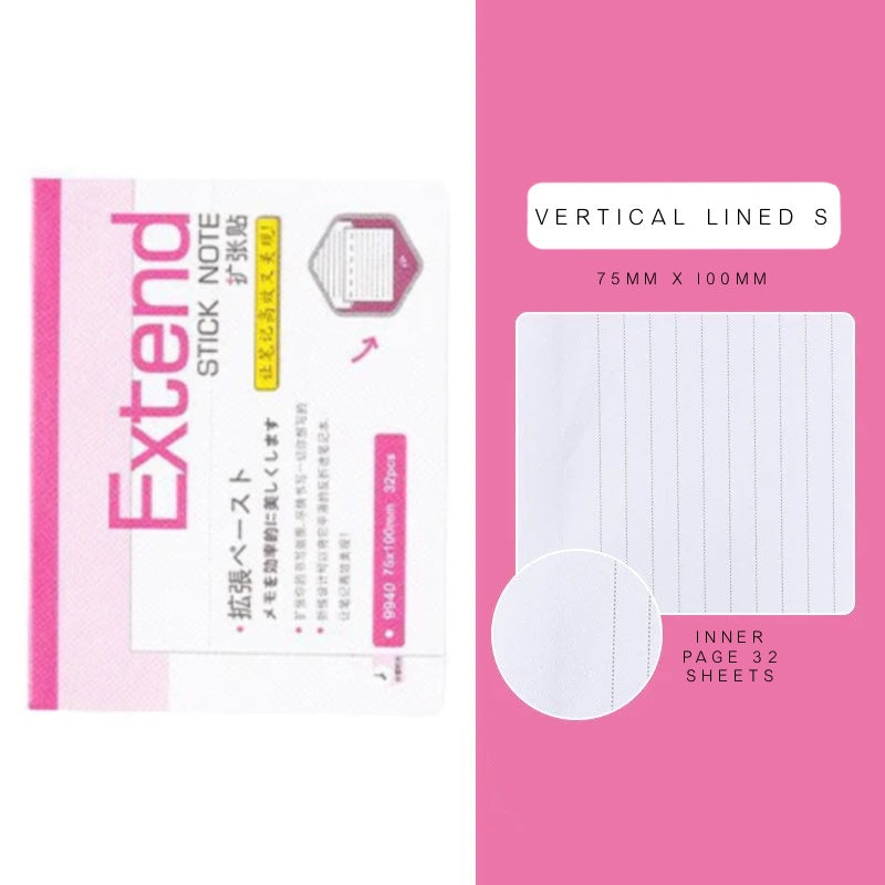Extend Sticky Notes Vertical Lined S