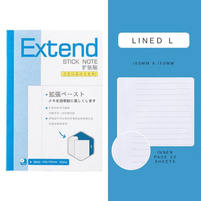 Extend Sticky Notes Lined L
