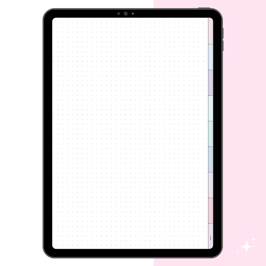Cute Minimal Digital Notebook - Dot Grid 10mm
