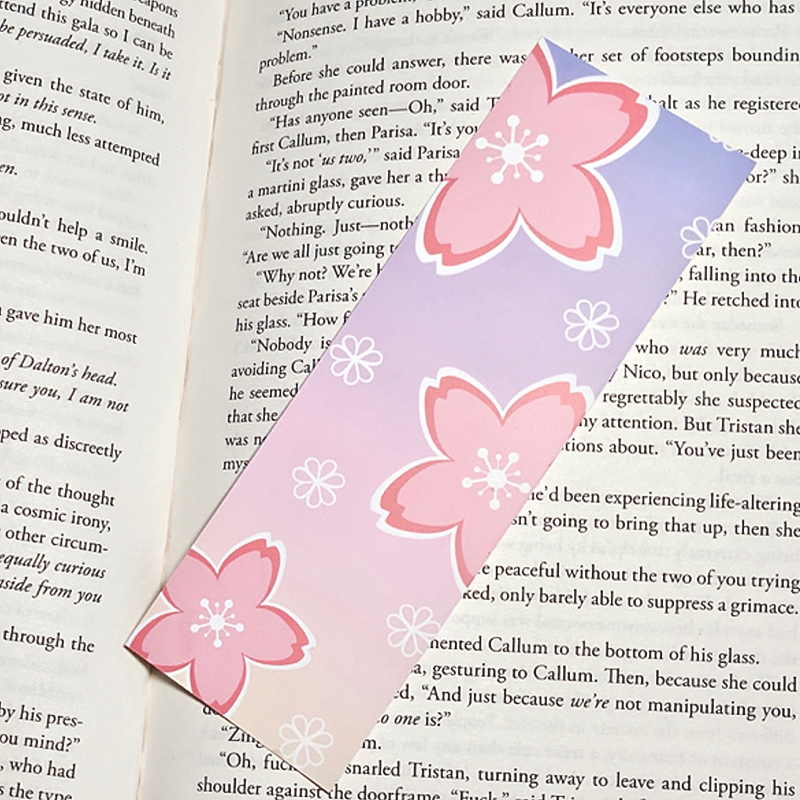 Cute Sakura Bookmark Back