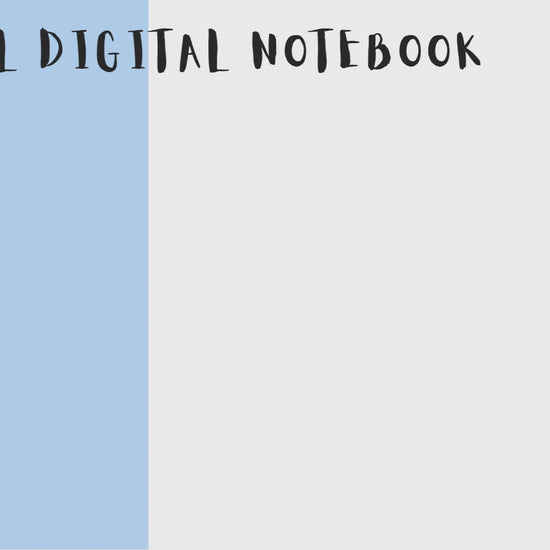 Cute Minimal Digital Notebook Video