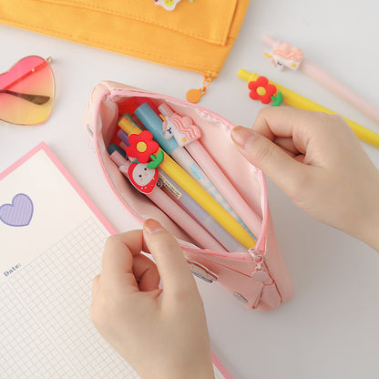 Cute Badge Pencil Case