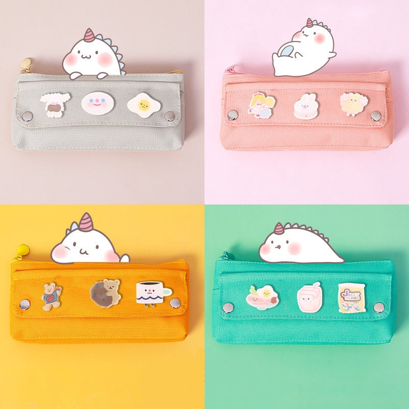 Cute Badge Pencil Case