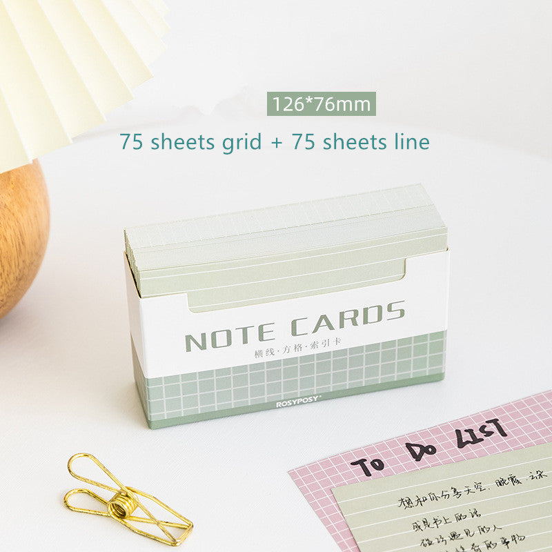 Memo Notecard Box Set Lime
