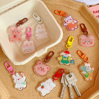 Cute Acrylic Pendant Keychains