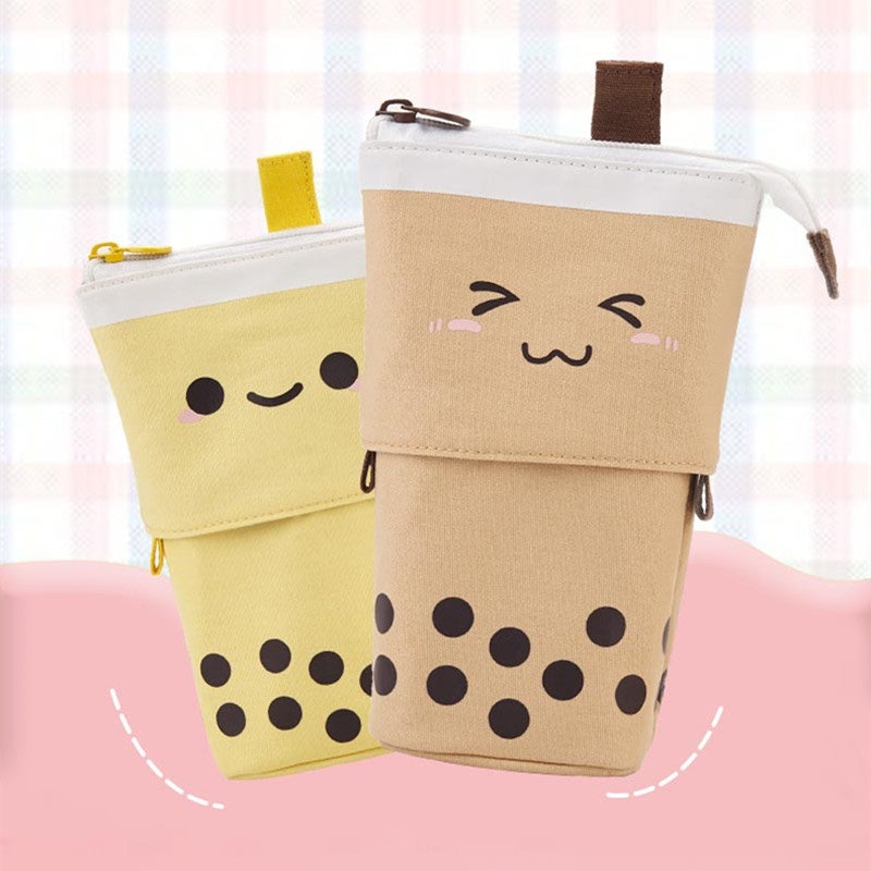 Retractable Bubble Tea Pencil Case