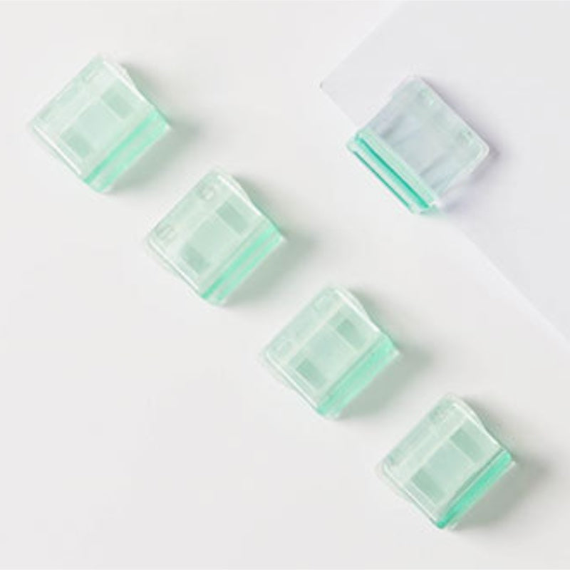 Candy Colour Transparent Paper Clips - Green