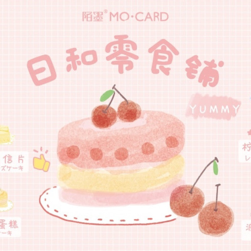 Cute Snack Shop Mini Postcard Set