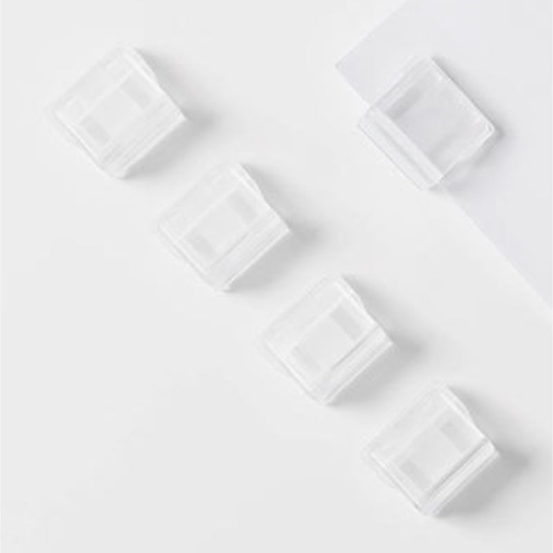 Candy Colour Transparent Paper Clips - White