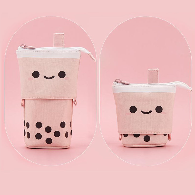 Retractable Bubble Tea Pencil Case