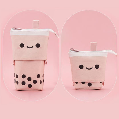 Retractable Bubble Tea Pencil Case