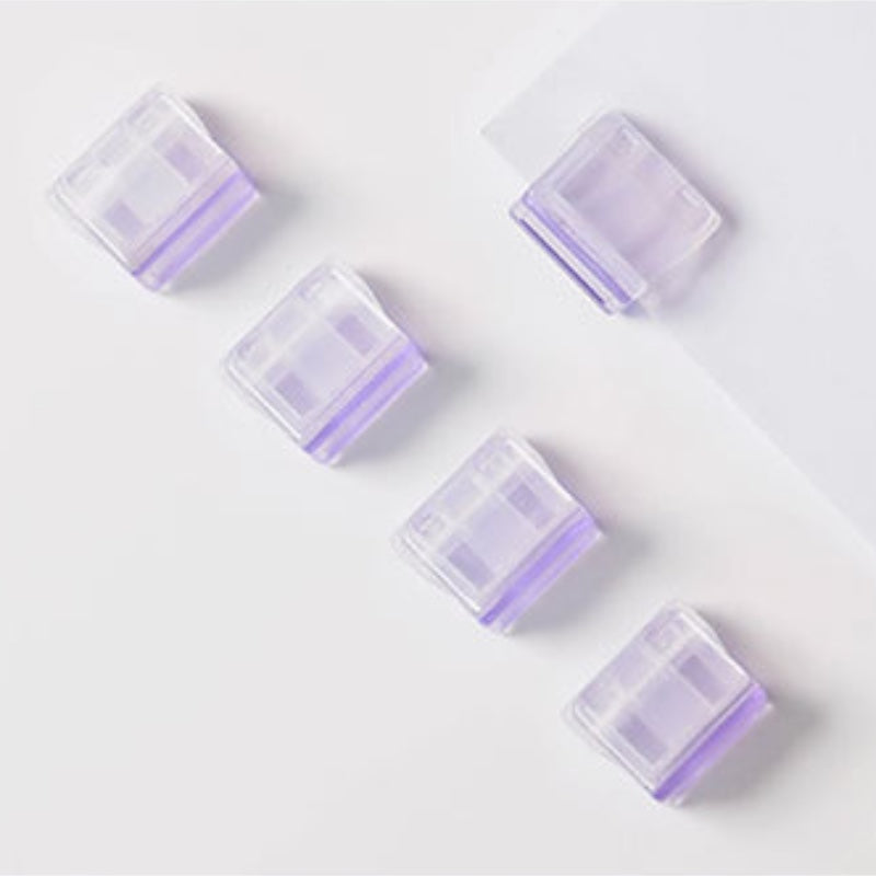 Candy Colour Transparent Paper Clips - Purple