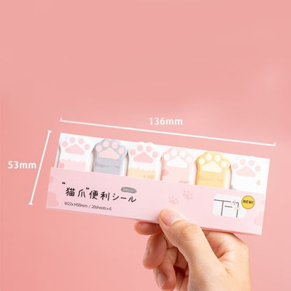 Cute Cat Paw Sticky Notes