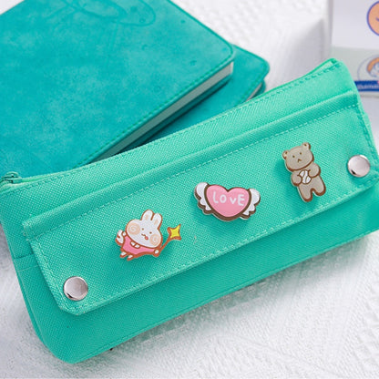Cute Badge Pencil Case