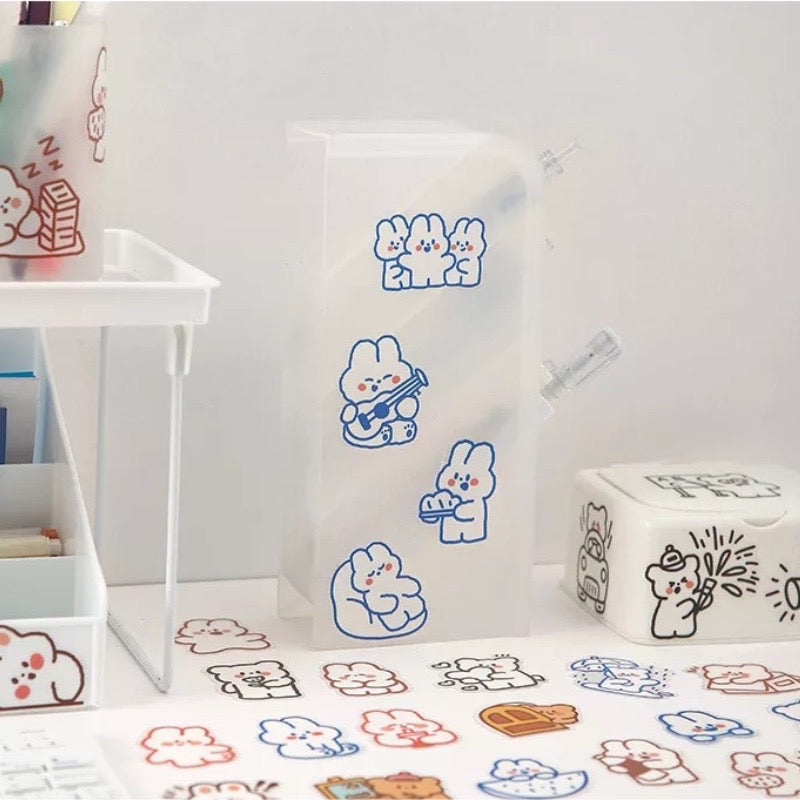 Cute Matchbox PET Stickers