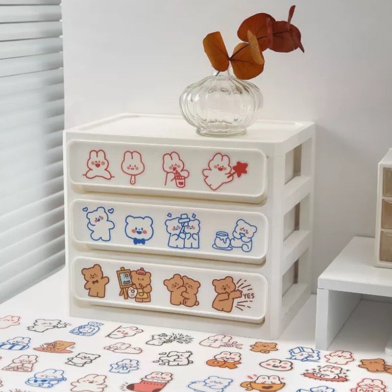 Cute Matchbox PET Stickers