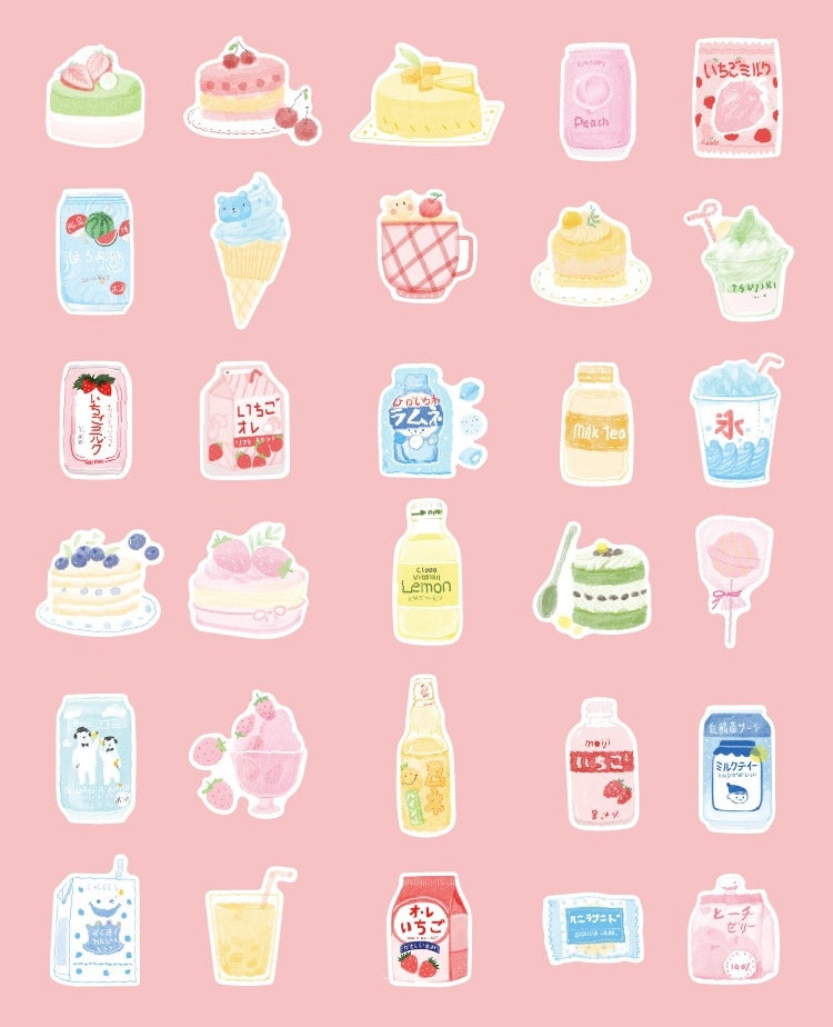 Cute Snack Shop Mini Postcard Set List