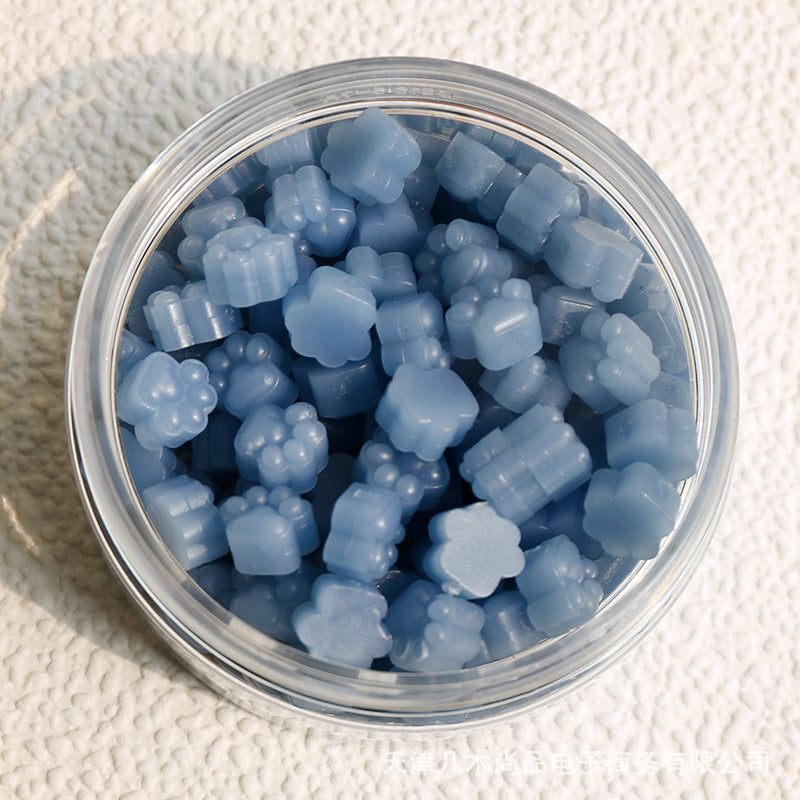 Cute Cat Paw Wax Beads Nordic Blue