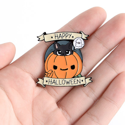 Cute Happy Halloween Enamel Pin