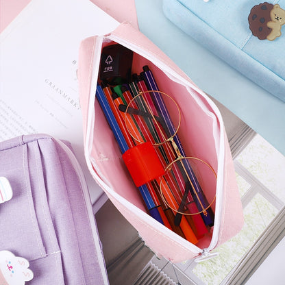 Cute Badge Large Capacity Pencil Case