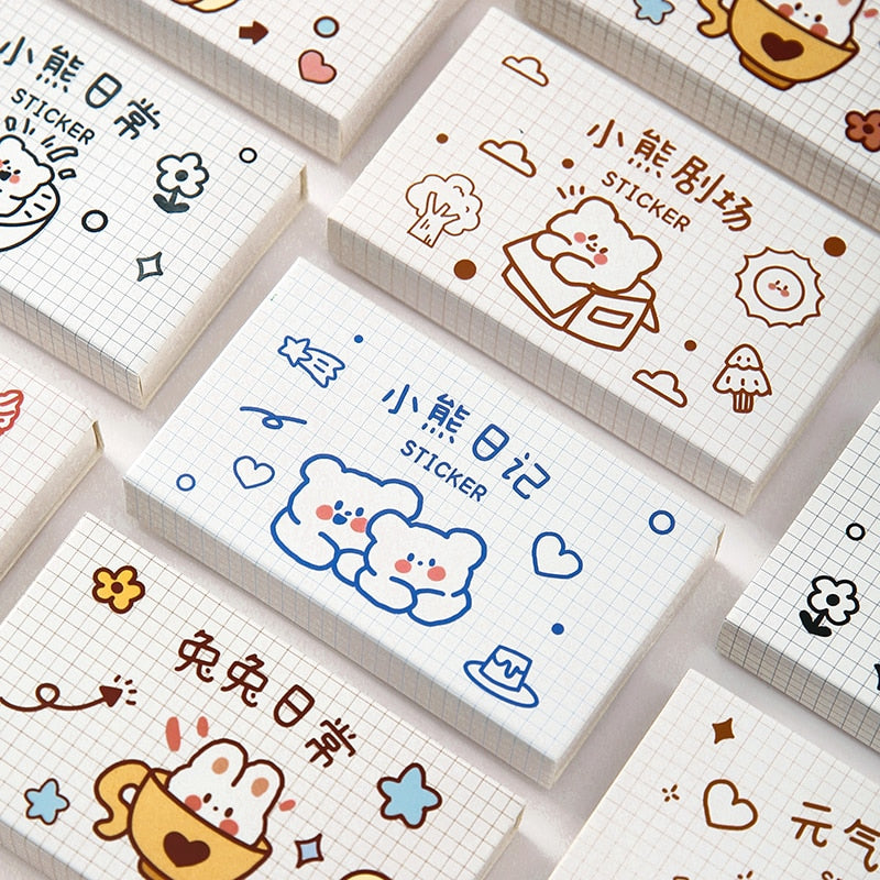 Cute Matchbox PET Stickers