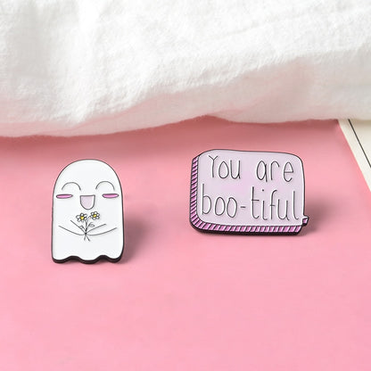 Cute Boo Enamel Pins